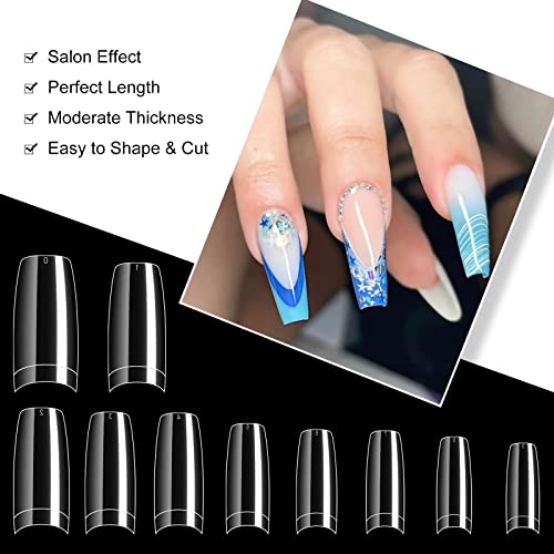 Durable Extended Acrylic Nails Kit 24 Pieces for Stylish, Long-Lasting Manicures - Image 4