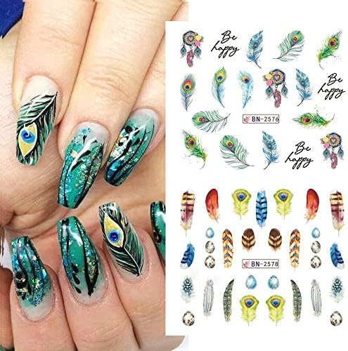 Beginner Feather Design Acrylic Nails Kit with Step-by-Step Tutorial - Image 3