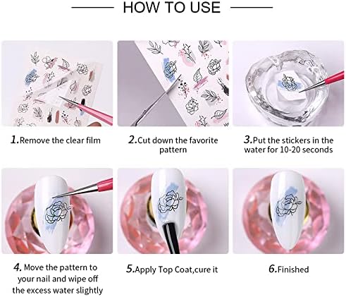 Beginner Feather Design Acrylic Nails Kit with Step-by-Step Tutorial - Image 7