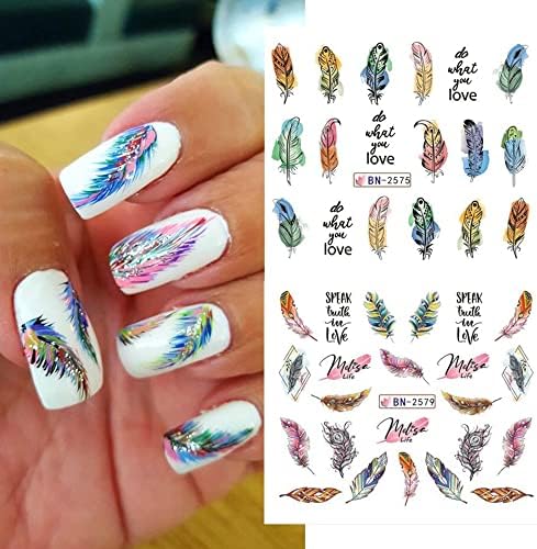 Beginner Feather Design Acrylic Nails Kit with Step-by-Step Tutorial - Image 5