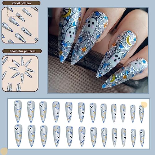 24 Festive Acrylic Nail Art Decals for Creative Enthusiasts - Image 2