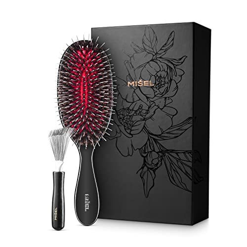 Fine bristle brush for hair styling.
