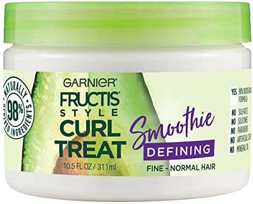 8 oz Fine Curly Hair Cream for Defined, Moisturizing, Frizz Control Curls