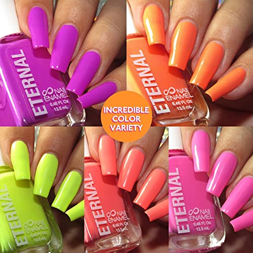 6 Vibrant Nail Polish Colors Set for Beautiful Manicures and Easy Application - Image 2