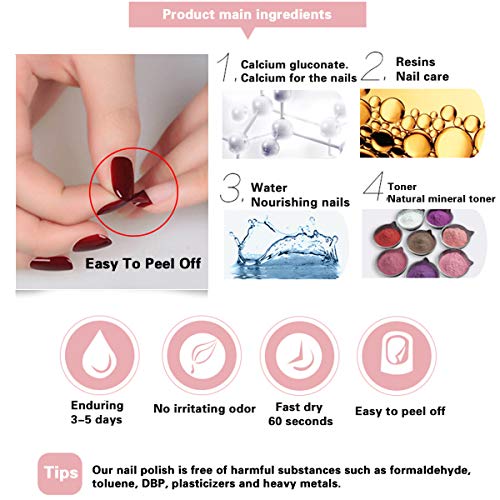 Vibrant Finger Paint Nail Polish Set for Creative Nail Art Design - Image 7