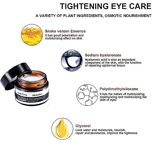 Firming Eye Cream 0.5 oz for Dark Circles and Puffiness Anti-Aging Formula - Image 4