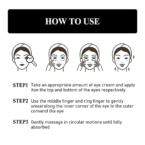 Firming Eye Cream 0.5 oz for Dark Circles and Puffiness Anti-Aging Formula - Image 3