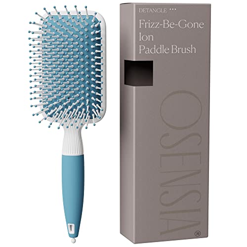 Smooth Styling Flat Hair Brush with Soft Bristles and Ergonomic Handle