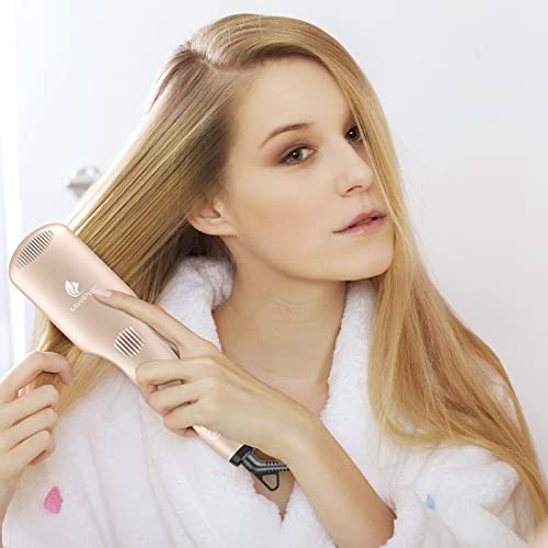 Heat-Resistant Flat Hair Brush for Effortless Smoothing and Straightening - Image 5