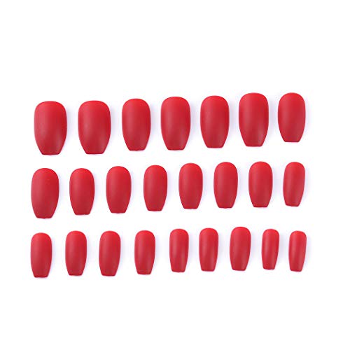 24 Piece Flat Top Acrylic Nail Designs for Stylish Manicure - Image 2