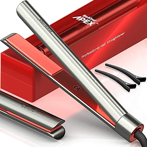 Professional Flatiron and Hair Dryer Set with Heat Protection for All Hair Types