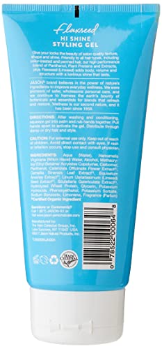 Flaxseed Strong Hold Hair Gel for Natural Shine, 8 oz - Image 3