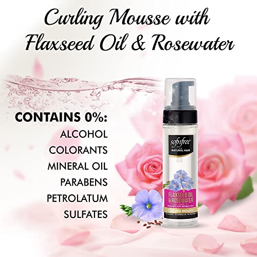 Flaxseed Natural Hold Hair Mousse 8 oz Bottle for Styling - Image 3