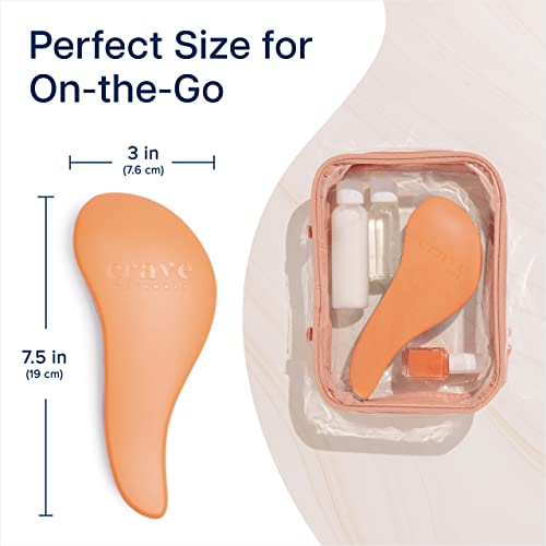 Flexi Glide Detangling Brush for All Hair Types with Ergonomic Handle - Medium Size - Image 6