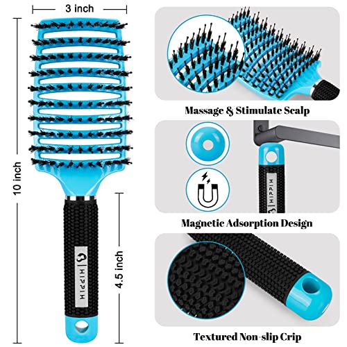 Flexiglide Detangling Brush for All Hair Types - Ergonomic Handle Design - Image 2