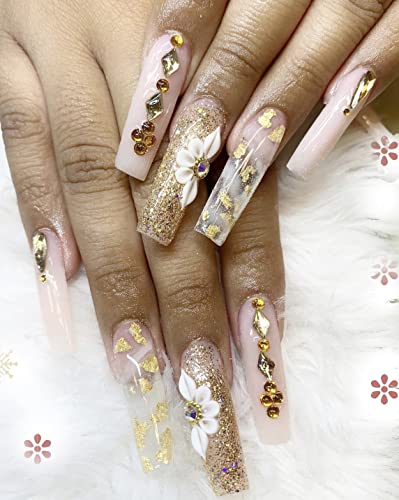 24 Piece Floral Acrylic Nail Art Kit for Stunning Manicures - Image 6