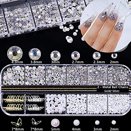 Beautiful Floral Acrylic Nail Art Set for Creative Nail Designs 12 Colors - Image 2
