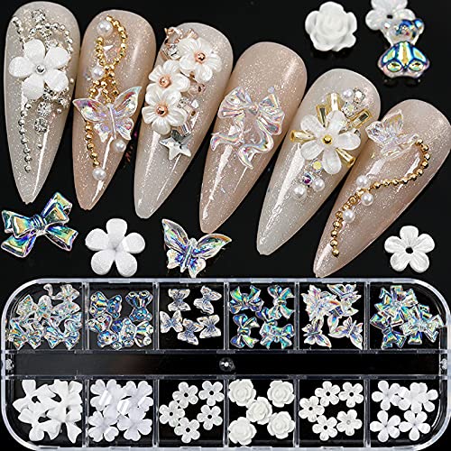 Beautiful Floral Acrylic Nail Art Set for Creative Nail Designs 12 Colors - Image 6