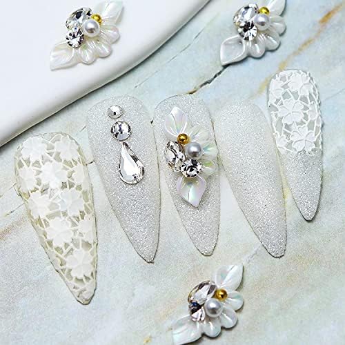 24 Piece Floral Design Acrylic Nails Set for Elegant Nail Art - Image 3