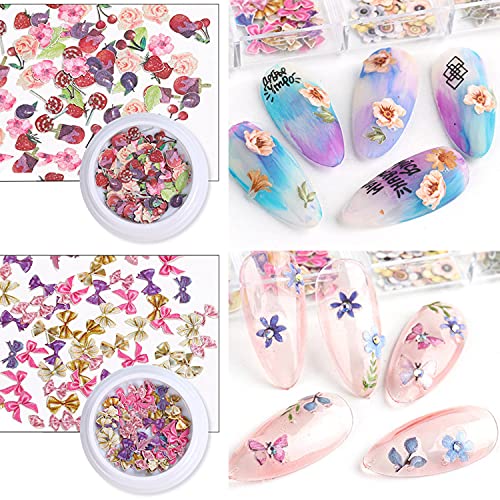 6 Vibrant Flower-Themed Nail Polish Set for Beautiful Manicured Nails - Image 2