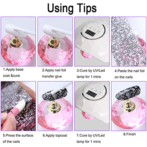 Stylish & Trendy Foil Gel Nail Art Kit for Creative Manicures - Image 7