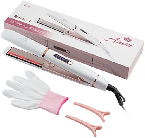 1 Inch Ceramic Plate Frizz-Fighting Hair Straightener for Smooth Sleek Locks