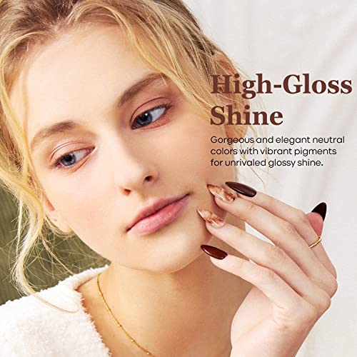 Academy Of Colour 6-Color Gel Nail Kit with UV Lamp for Salon-Quality Home Manicures - Image 5