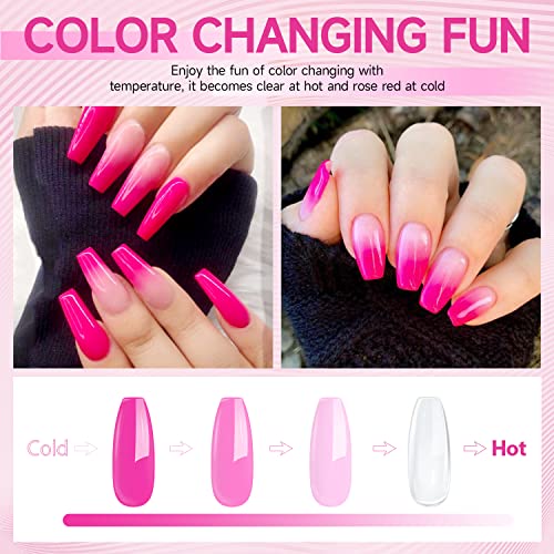 9-Piece Gel Nail Starter Kit with Acrylic Gel for At-Home Nail Art and Design - Image 6