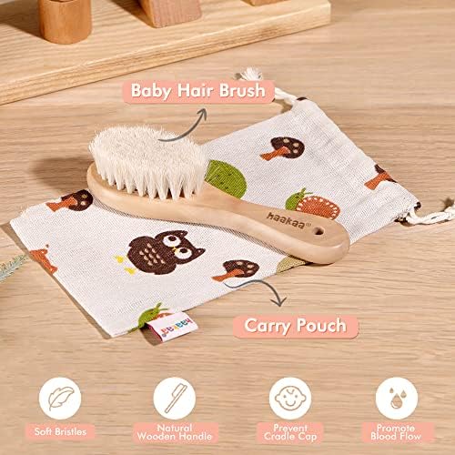 Soft Bristle Australian Baby Hair Brush for Gentle Grooming Delicate Scalps - Image 5