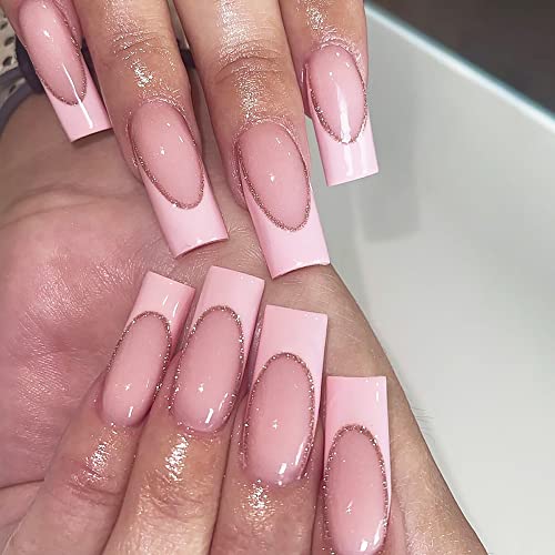 Glittery Acrylic Nail Designs