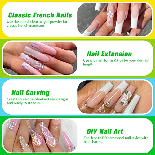 Glow-in-the-Dark Acrylic Nails for Easy Application and Long-Lasting Wear 20 Count - Image 9