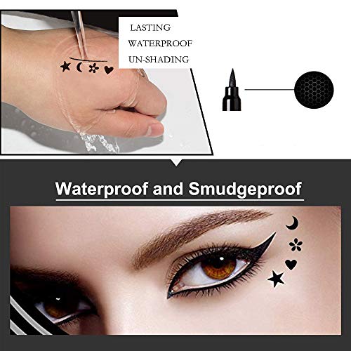 Gothic Style Black Eyeliner for Bold Eye Makeup 0.12 oz Tube - Image 2