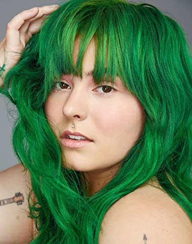 Green hair dye made with argan oil. - Image 2