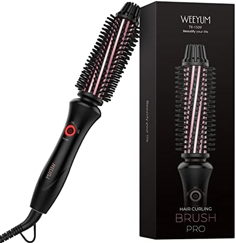 2-in-1 Heated Styling Brush for Effortless Curls and Smooth Hair Finish