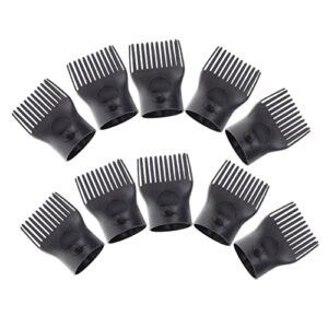 Hair pick attachment for blow dryers.