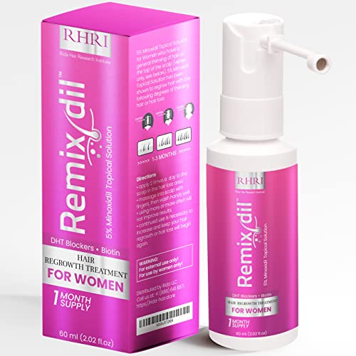 Hair spray for hair growth and thickness, Amexidil formula.