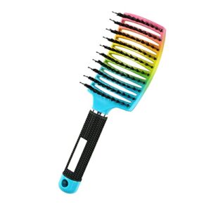 Gentle Ceramic Hair Straightening Brush for Smooth Styling, All Hair Types