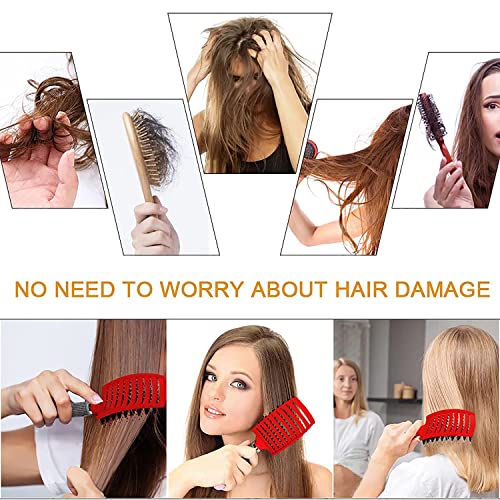 Gentle Ceramic Hair Straightening Brush for Smooth Styling, All Hair Types - Image 2