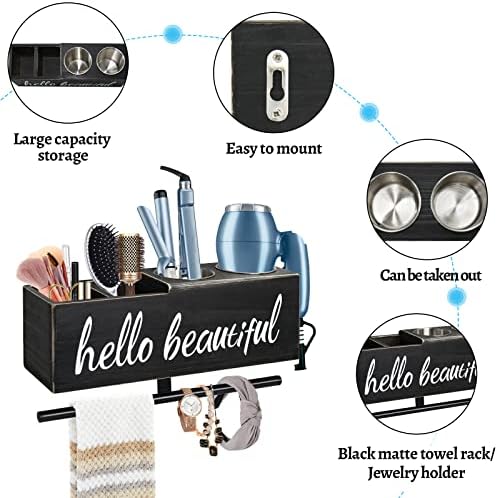 Heat-Resistant Hair Tool Organizer for Flatiron and Blow Dryer - Image 5