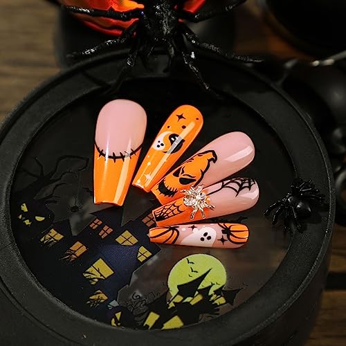 Halloween-themed Acrylic Nails - Image 3