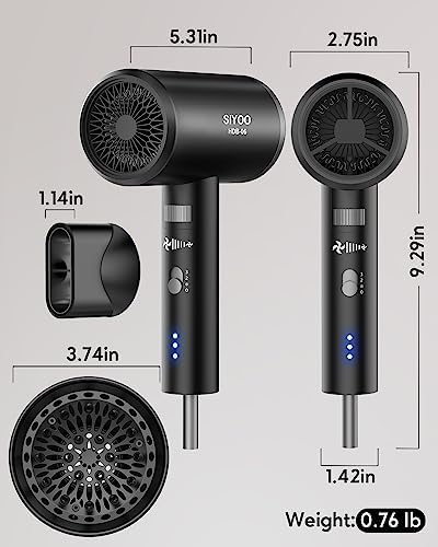 Professional Hands-Free Hair Styling Blow Dryer with Adjustable Heat, Lightweight - Image 5