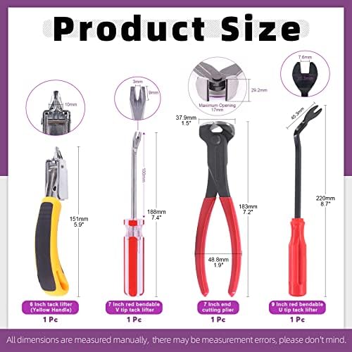 Heavy-Duty Floor Nail Puller Tool, 10-inch, for Easy Nail & Fastener Removal - Image 2