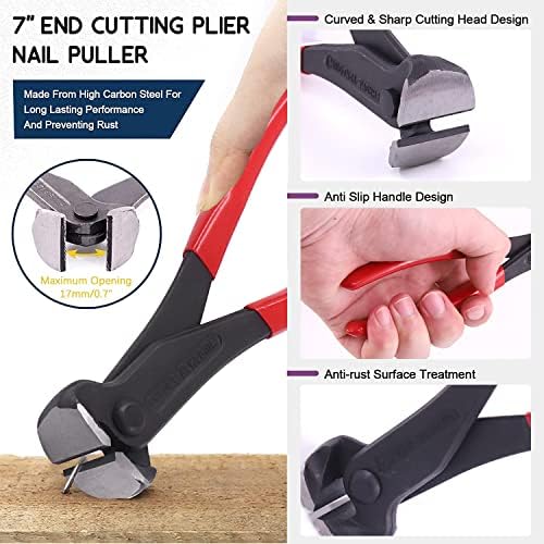 Heavy-Duty Floor Nail Puller Tool, 10-inch, for Easy Nail & Fastener Removal - Image 4
