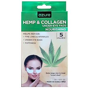 Nourishing Hemp and Collagen Under Eye Patches 30 Pairs for Dark Circles and Puffiness