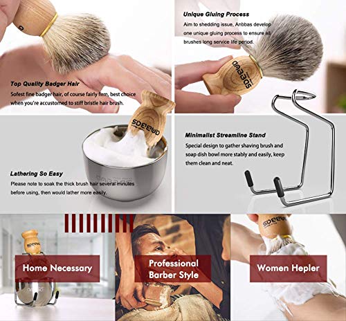 Luxury 3-inch Premium Badger Hair Shaving Brush for Rich Lather - Image 6