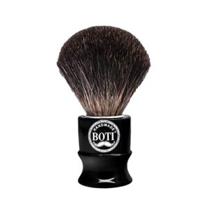 Premium Black Badger Hair Shaving Brush for Luxurious Men's Grooming