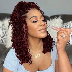 24 Inch 100% Human Hair Pre-looped Box Braids Extensions Natural Texture