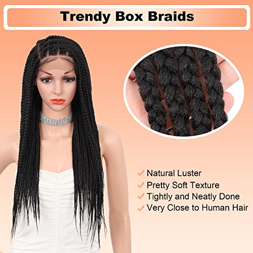 24 Inch Ombre Brown Human Hair Braided Wig For Women, All-Day Comfort - Image 7