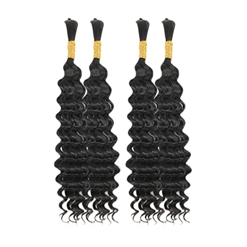 24 Inch Natural Human Hair Braiding Extensions for Versatile Styles, Jet Black - Image 8