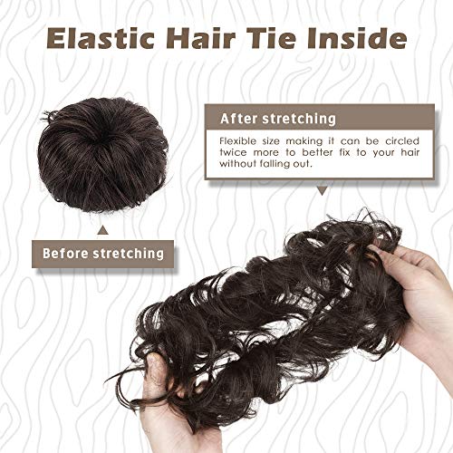 Natural Human Hair Bun Maker for Effortless Updos and Stylish Looks, Medium Size - Image 4